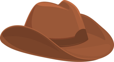 West cowboy hat icon cartoon vector. Rodeo element. Texas male