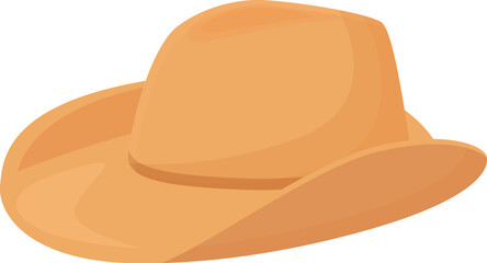 Stetson cowboy hat icon cartoon vector. Leather rodeo. Texas country