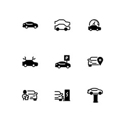 set icon service car, vector icon