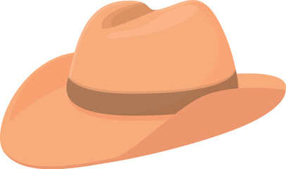 New cowboy hat icon cartoon vector. Western rodeo. Costume west