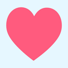 pink love heart icon vector design