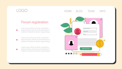 Passive income in the internet. Character making money on forum registration