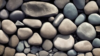 Fototapeta na wymiar River rocks. Pebbles on the bank of the river. Wallpaper, background.