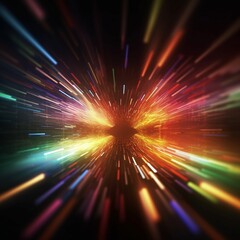 Colorful line line splash explosion. Abstract background