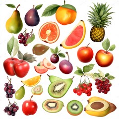 Fototapeta na wymiar Illustration fruits - dessin