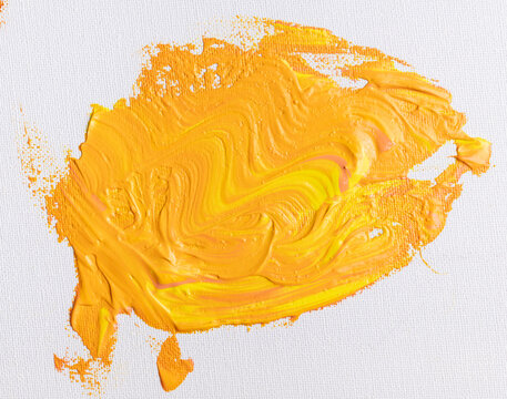 Abstract brush strokes of acrylic colors