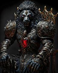 Fototapeta premium Metal lion