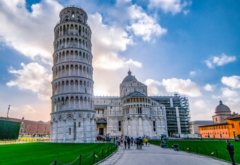 Medieval city of Pisa in Tuscany , Italy