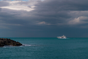 Fototapeta premium boat on the sea
