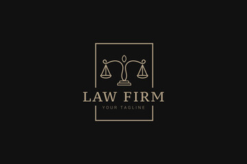 law pillar logo vector icon illustration