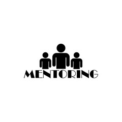 Mentoring icon isolated on transparent background