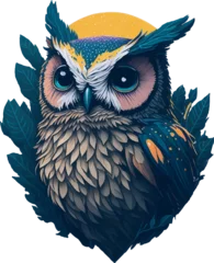 Fotobehang Uiltjes A detailed illustration an owl  © vinovachuk