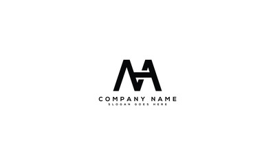 MH or MHA letter mark abstract vector logo design template. MH or MHA icon design