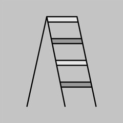 Garden stairs, stepladder isolated vector icon