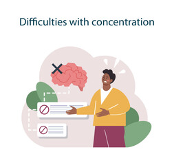 Nicotine withdrawal symptom. Difficulties with concentration as a common