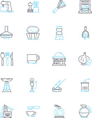 Brew house linear icons set. Craft, Beer, Brewing, Hops, Malt, Distillery, Taproom line vector and concept signs. Ale,Lager,Microbrewery outline illustrations