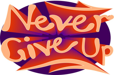 Lettering design for printing on mug t-shirt and other goods.