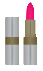 Woman lipstick on white background, vector