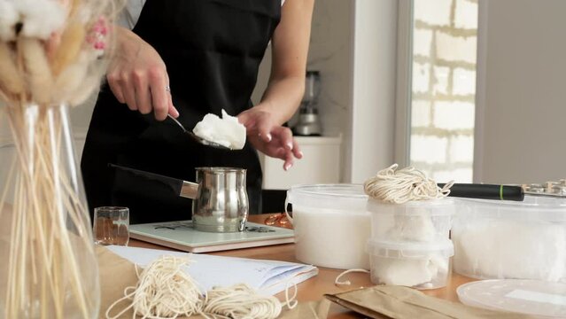 Eco friendly organic wax candles