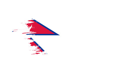 Obraz premium Creative hand-drawn brush stroke flag of NEPAL country vector illustration