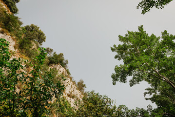 Veduta del cielo di Pantalica