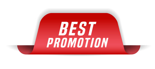 Colorful vector flat design banner best promotion. This sign is well adapted for web design.