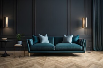 Fototapeta premium Elegantes Sofa Couch in einem Luxus Wohnzimmer