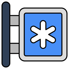 Obraz premium An icon design of medical board