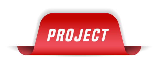 Colorful vector flat design banner project. This sign is well adapted for web design.