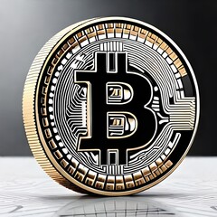 Fototapeta na wymiar Bitcoins and New Virtual money concept.