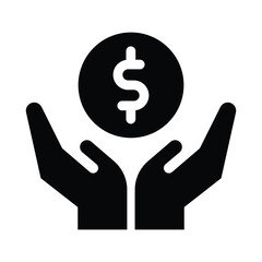 payment glyph icon illustration vector graphic