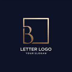 Letter logo design with simple and modern