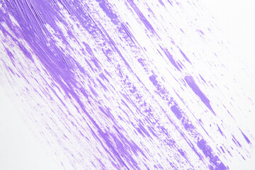 Obraz premium above view purple paint on white surface painting art horizontal exhibition photo artist color