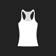 Tank Top, Tank Top Icon, Tank Top Vector, Spaghetti Strap Icon, Shirt Icon, Shirt Clothing Vector Icon Symbol Illustration Background