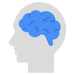 Modern design icon of brain
