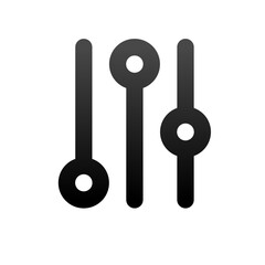 adjustment icon button, simple design of adjust icon, setting icon button
