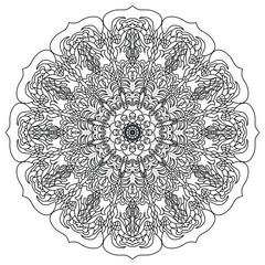 Mandala coloring page. vector mandala eps and image