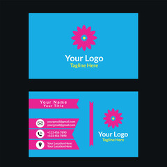 Business card template vector image. set of business cards