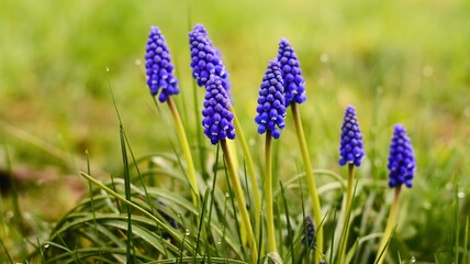 Wildly growing Blue Grape in nature.