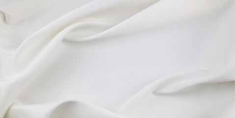 White silk fabric