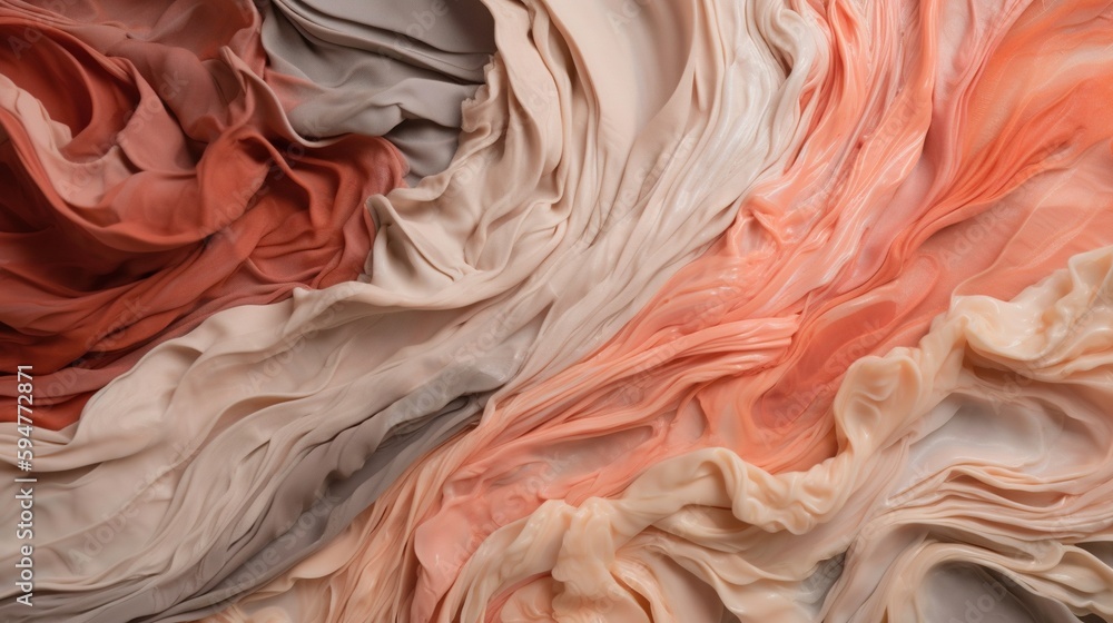 Poster a close up view of a multicolored fabric texture. generative ai
