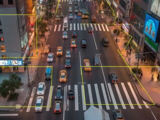 Traffic analyzed by camera