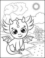 Dragon Coloring Pages For Kids