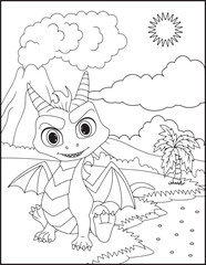 Dragon Coloring Pages For Kids