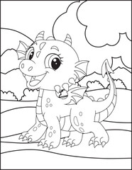 Dragon Coloring Pages For Kids