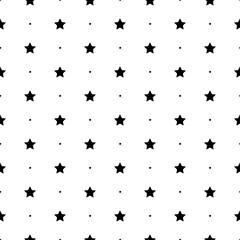Star seamless pattern. Repeating geometric stars background. Repeated shiny design for prints. Cute shiny lattice. Repeat blink tesselation. Sparks wallpaper. Sparkle tileable. Vector illustration