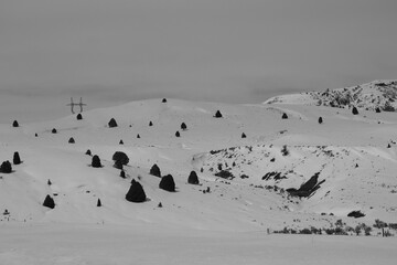 Fototapeta premium Snow Covered Hill
