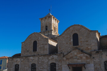 Fototapeta na wymiar Exterior of St Lazarus historic church in Larnaca, Cyprus