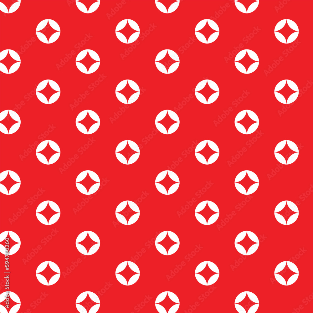 Poster abstract white vector pattern and red bg.