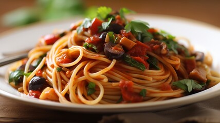 Vegan Spaghetti with Tomato Sauce